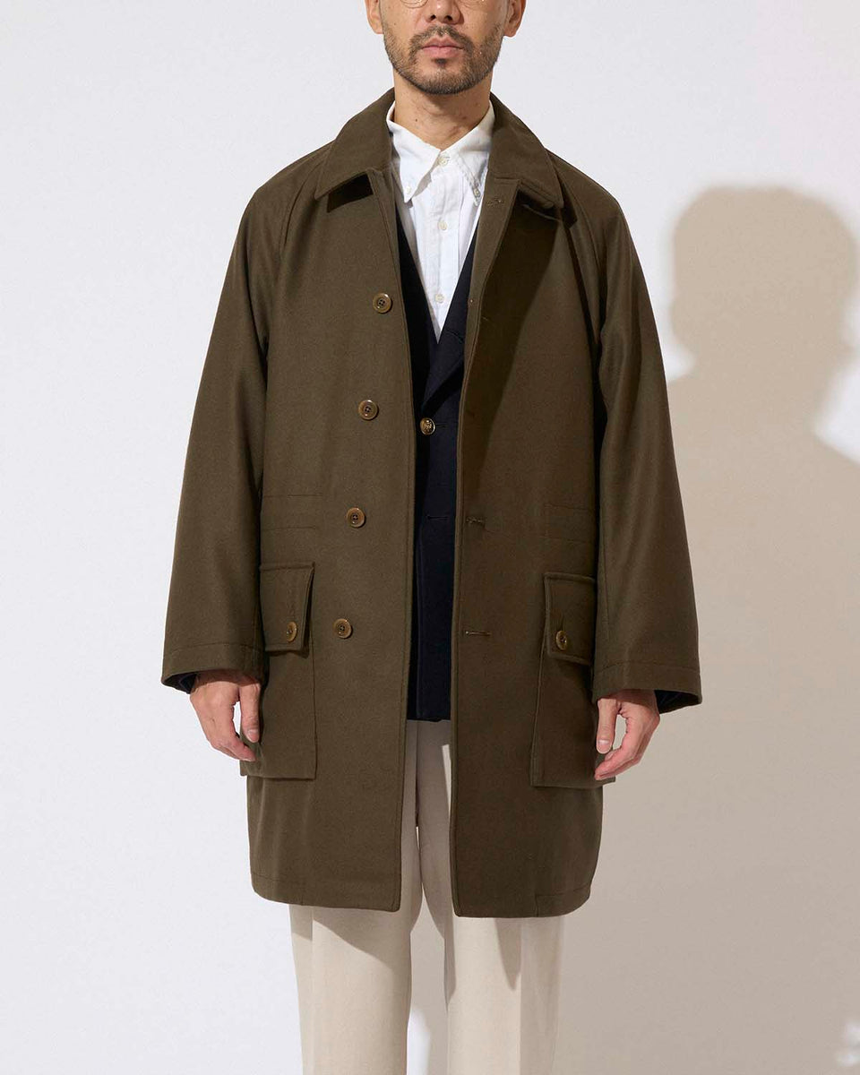 Tanns of Tauntonラム革ムーンコート3L THORD / トードTAN103 Tanns of Tauntonラム革ムーンコート3L THORD / トードTAN103