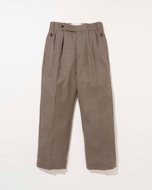 HENRY / ヘンリー<br>TAN02 °<br>ウォッシャブルウール-Gunclub Check